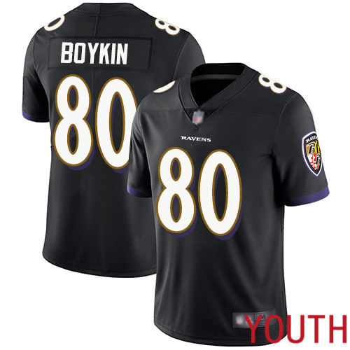 Baltimore Ravens Limited Black Youth Miles Boykin Alternate Jersey NFL Football 80 Vapor Untouchable